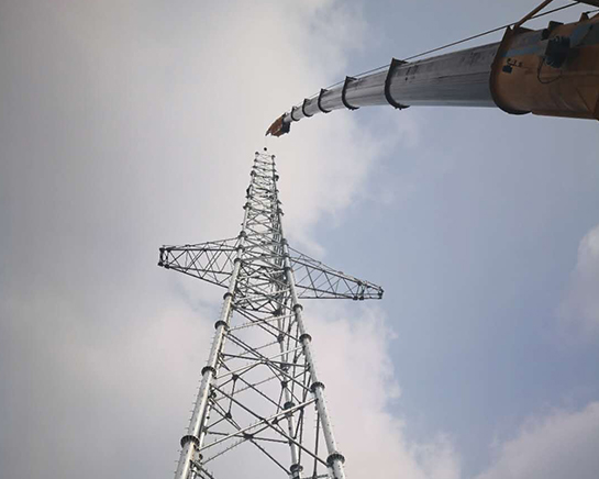 平湖信号塔吊装